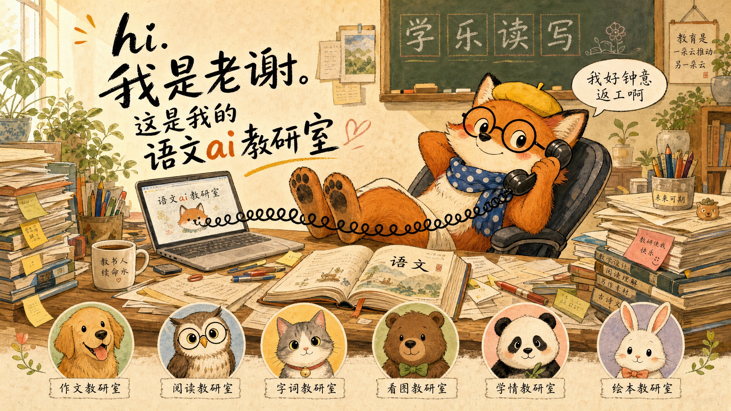 欢迎来到我的语文教研室